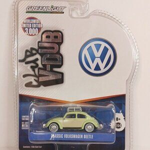 GreenLight Volkswagon Beetle Club V-Dub Diecast VW 1:64 Factory Sealed